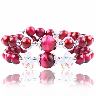 انرژی شفا دهنده زنانه سنگ قیمتی مروارید دستبند 4/6/8/10/12mm