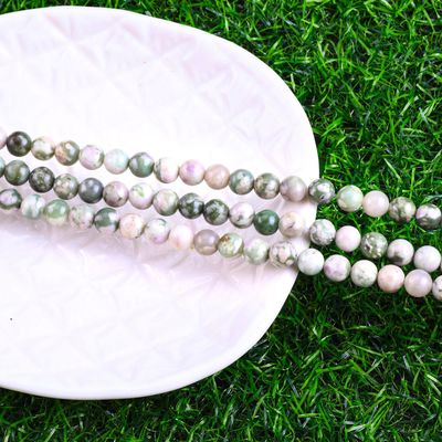 گوهر خوش شانس ژاد گرد گوهر کریستال طبیعی سنگ قیمتی اندازه گوهر مختلف رشته های گوهر گوهر آزاد برای ساخت جواهرات DIY
