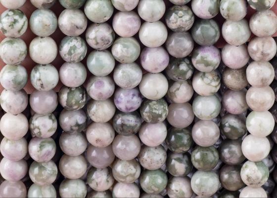 گوهر خوش شانس ژاد گرد گوهر کریستال طبیعی سنگ قیمتی اندازه گوهر مختلف رشته های گوهر گوهر آزاد برای ساخت جواهرات DIY