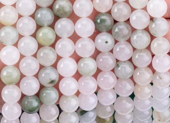 Tian Shan Green Jade Round Bead Natural Crystal Gemstone اندازه های مختلف گنجی رشته های گنجی آزاد برای ساخت جواهرات DIY
