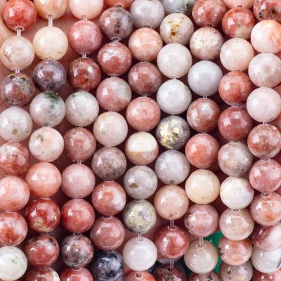 8 میلی متری سنگ قیمتی قرمز گل آویزان سنگ کریستالی برای ساخت جواهرات