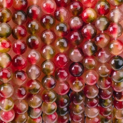 8 میلی متر گل شفاف سنگ سنگ قیمتی سنگ کریستالی برای ساخت جواهرات