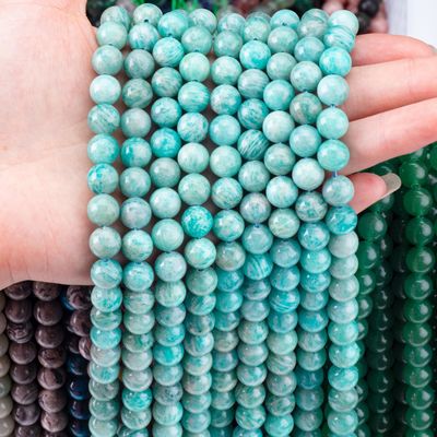 8mm Tianhe سنگ قیمتی مروارید شفا بخش سنگ کریستالی مروارید برای ساخت جواهرات