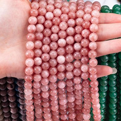 8mm سنگ خورشیدی سنگ قیمتی سنگ مرمر کریستالی برای ساخت جواهرات