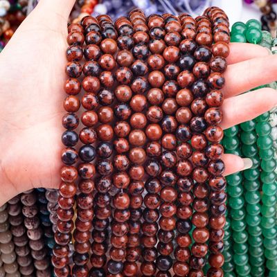 8mm مهابانی جاسپر پولیش شده موی نرم و گشاده برای ساخت جواهرات DIY