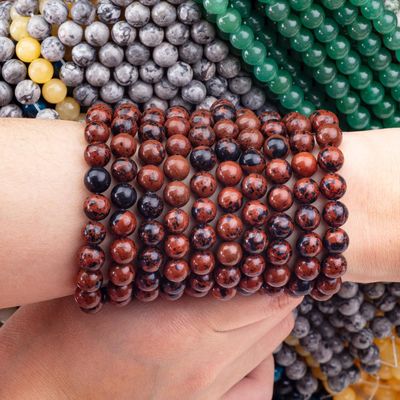 8mm مهابانی جاسپر پولیش شده موی نرم و گشاده برای ساخت جواهرات DIY