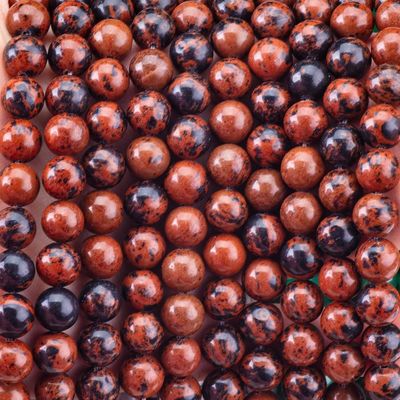 8mm مهابانی جاسپر پولیش شده موی نرم و گشاده برای ساخت جواهرات DIY