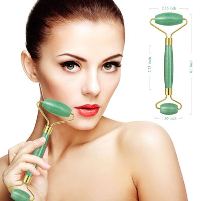 ماساژ صورت 100٪ کریستال طبیعی سبز آونتورین صورت رولر ژاد