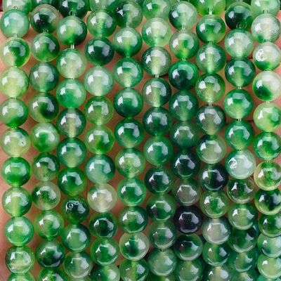 8mm شفاف موز Agate سنگ قیمتی مروارید درمان کریستال سنگ مروارید برای ساخت جواهرات