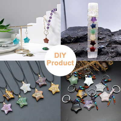 سنگ نجمي معالجه کریستال ستاره سنگ برای جواهرات DIY
