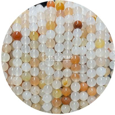 عمده فروشی کریستال طبیعی سنگ قیمتی گره های گرد گره های دور گره های گرده لوازم جانبی سنگ گره های فاصله برای جواهرات ساخت Diy