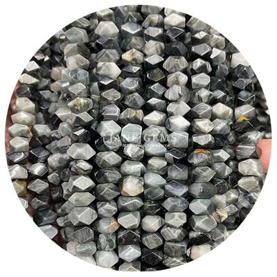عمده فروشی سنگ قیمتی کریستال طبیعی زاویه گنجی بی رنگ گنجی خطوط آگات غیر منظم گنجی گنجی لوازم جانبی برای جواهرات DIY