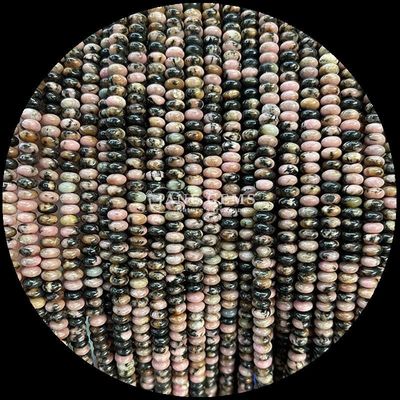 انواع سنگهای قیمتی نوع Rondelle شکل اباکوس Sodalite سبز Aventurine رشته های گنجی آزاد برای طراحی جواهرات