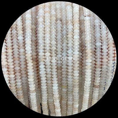 سنگ قیمتی طبیعی Rondelle اباکوس شکل گره صورتی Aventurine Lapis Lazuli رشته های گره گشاده برای انرژی درمانی