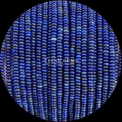 سنگ قیمتی طبیعی Rondelle اباکوس شکل گره صورتی Aventurine Lapis Lazuli رشته های گره گشاده برای انرژی درمانی