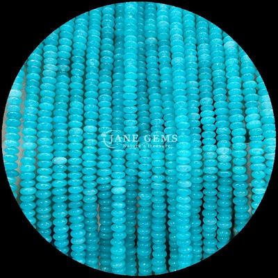 سنگ قیمتی طبیعی Rondelle اباکوس شکل گره صورتی Aventurine Lapis Lazuli رشته های گره گشاده برای انرژی درمانی
