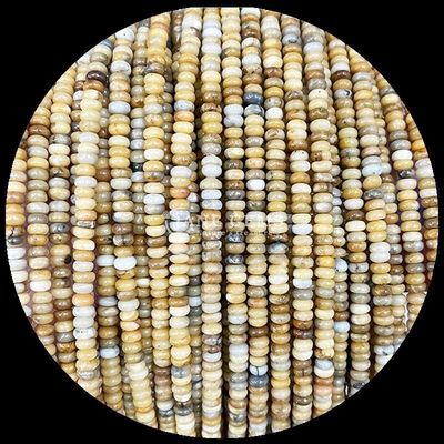 سنگ های قیمتی گنجی اندازه سفارشی Rondelle اباکوس شکل سنگ قیمتی دیوانه Agate Aquamarine رشته های گنجی گنجی برای ساخت جواهرات