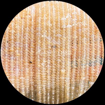 سنگ های قیمتی گنجی اندازه سفارشی Rondelle اباکوس شکل سنگ قیمتی دیوانه Agate Aquamarine رشته های گنجی گنجی برای ساخت جواهرات