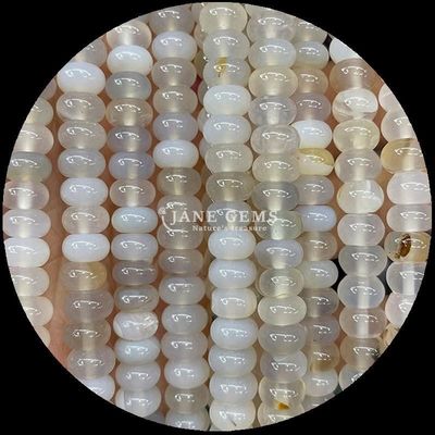سنگ های قیمتی گنجی اندازه سفارشی Rondelle شکل اباکوس سنگ قیمتی Opalite طلا ابریشم رشته های گنجی گنجی برای ساخت جواهرات
