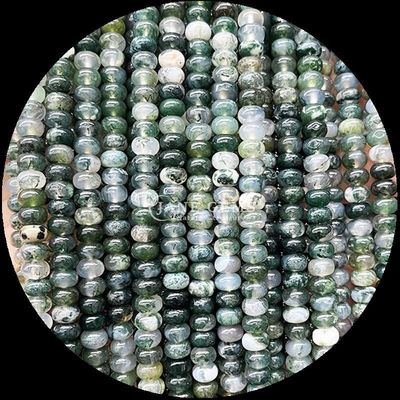 سنگ های قیمتی گنجی اندازه سفارشی Rondelle شکل اباکوس سنگ قیمتی Opalite طلا ابریشم رشته های گنجی گنجی برای ساخت جواهرات