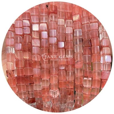 عمده فروشی سنگ های قیمتی کریستال طبیعی شکل مربع مروارید مکعب گره سنگ گره گره گره گره لوازم جانبی مکعب گره گره فاصله برای جواهرات