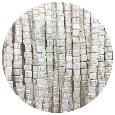 عمده فروشی سنگ های قیمتی کریستال طبیعی مربع گلدان ابات گره های مکعب گره های ترکواز گره های گشوده لوازم جانبی فاصله دهنده برای ساخت جواهرات