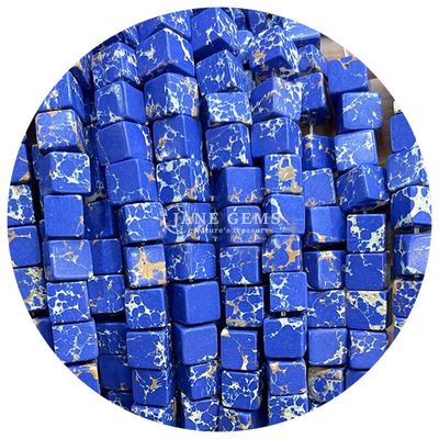 عمده فروشی سنگ های قیمتی کریستال طبیعی مربع گلدان ابات گره های مکعب گره های ترکواز گره های گشوده لوازم جانبی فاصله دهنده برای ساخت جواهرات