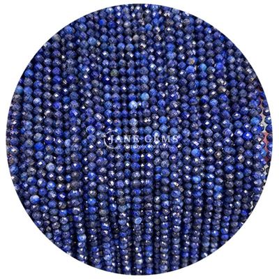 سنگ های قیمتی گنجی کریستال طبیعی شکل گرد شکل کوچک Lapis Lazuli Amethyst رشته های گنجی گنجی برای دستبنده