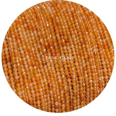 سنگ های قیمتی گنجی کریستال طبیعی شکل گرد شکل کوچک توپاس قرمز آونتورین رشته های گنجی گنجی برای دستبنده
