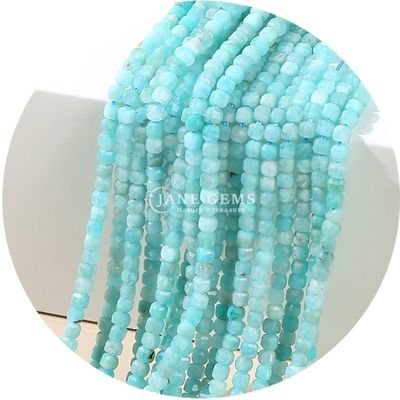 عمده فروشی سنگ گره های گشاده طبیعی کریستال واقعی سنگ قیمتی گره های گشاده مربع مکعب گره های گشاده برای ساخت دستبند
