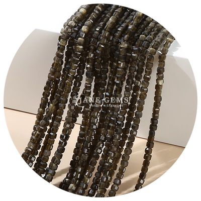 عمده فروشی سنگ گره های گشاده طبیعی کریستال واقعی سنگ قیمتی گره های گشاده مربع مکعب گره های گشاده برای ساخت دستبند