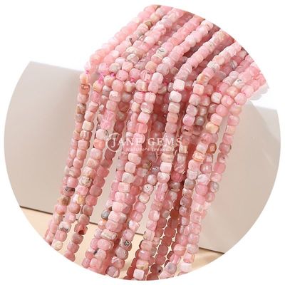 عمده فروشی سنگ گره های گشاده طبیعی کریستال واقعی سنگ قیمتی گره های گشاده مربع مکعب گره های گشاده برای ساخت دستبند