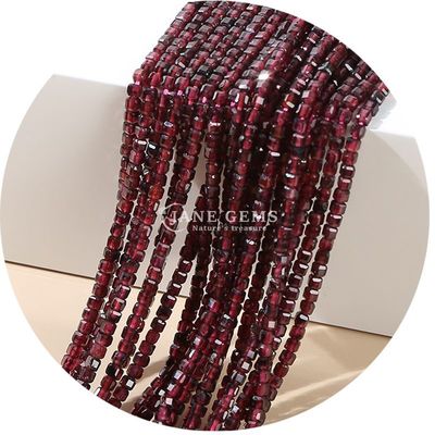 عمده فروشی سنگ گره های گشاده طبیعی کریستال واقعی سنگ قیمتی گره های گشاده مربع مکعب گره های گشاده برای ساخت دستبند