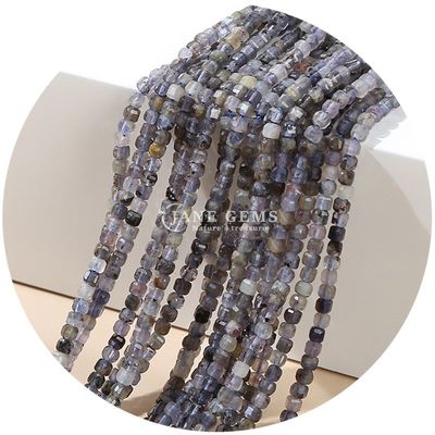 عمده فروشی کریستال طبیعی سنگ قیمتی گره های آزاد مربع مکعب گره های آزاد آمتیست تورمالین Tiger Eye Bead برای جواهرات