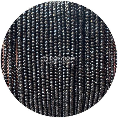 رنگ سفید سیاه سنگ های قیمتی کلوچه های کریستالی طبیعی شکل اباکوس شکل کوچک رشته های گچ گشاده برای دستبندهای