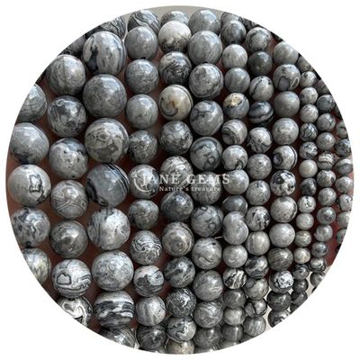 عمده فروشی سنگ طبیعی جاسپیر لوله گنجی 8mm لابرادوریت لوله گنجی رز کوارتز لوله گنجی فاصله برای جواهرات