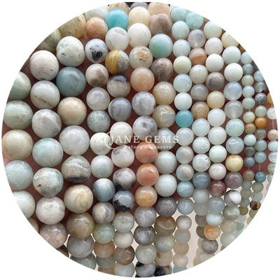 عمده فروشی سنگ طبیعی جاسپیر لوله گنجی 8mm لابرادوریت لوله گنجی رز کوارتز لوله گنجی فاصله برای جواهرات