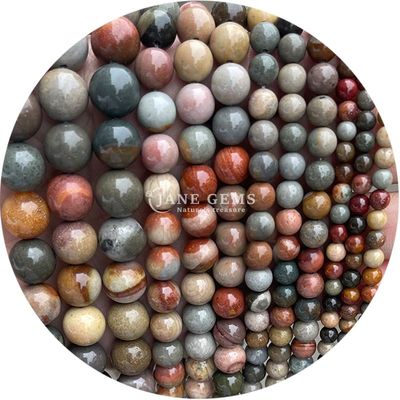 عمده فروشی سنگ طبیعی جاسپیر لوله گنجی 8mm لابرادوریت لوله گنجی رز کوارتز لوله گنجی فاصله برای جواهرات