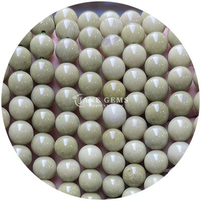 عمده فروشی سنگ طبیعی سنگ گرد گره های گشاده 8 میلی متر گلابی زبرا جاسپر گره های گشاده تورمالین گره های گرد فاصله دهنده برای جواهرات