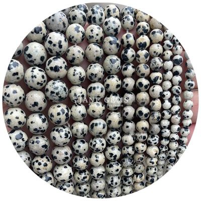 عمده فروشی سنگ طبیعی سنگ گرد گره های گشاده 8 میلی متر گلابی زبرا جاسپر گره های گشاده تورمالین گره های گرد فاصله دهنده برای جواهرات