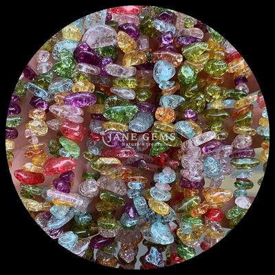 سنگ های قیمتی قرمز گلدان طبیعی کریستال شکل نامنظم تراشه سنگ خرد سنگ گچ رشته های گچ آزاد برای دستبند