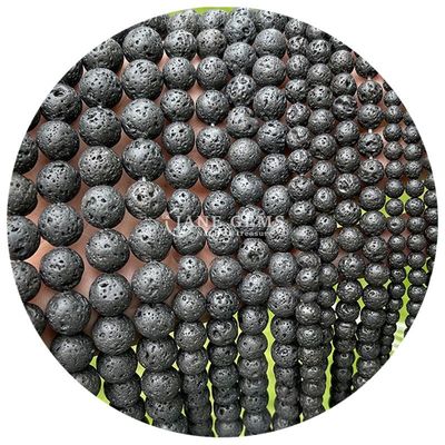 عمده فروشی سنگ قیمتی طبیعی گره های گرده 8 میلی متری گره های گرده های همیتیت سنگ لاوا سنگ گرده گره های ابات فاصله دهنده برای جواهرات M