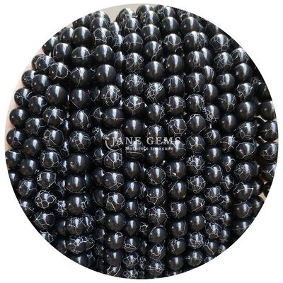 عمده فروشی Howlite سنگ گرد گره های گشوده فیروزه گره های گشوده گره های گرد فاصله برای ساخت جواهرات