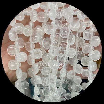 مالاکیت شفاف کوارتز گوهر گوهر طبیعی کریستال آب قطره شکل سنگ رشته گوهر گشاد برای دستبند