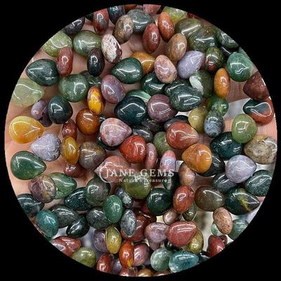 سنگ هندی آگات توپاز گوهر گوهر طبیعی کریستال آب قطره شکل سنگ رشته گوهر گشاد برای دستبند