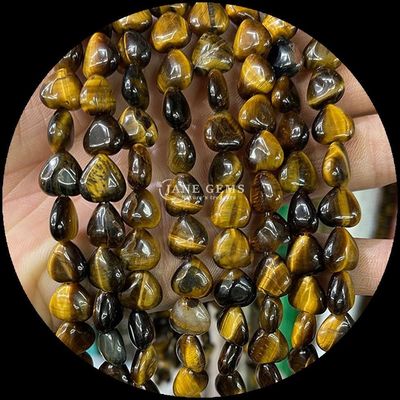 گلاب کوارتز گلاب سنگ گلابی گلاب سنگ طبیعی کریستال شکل قلب سنگ رشته های گره گشاده برای دستبند