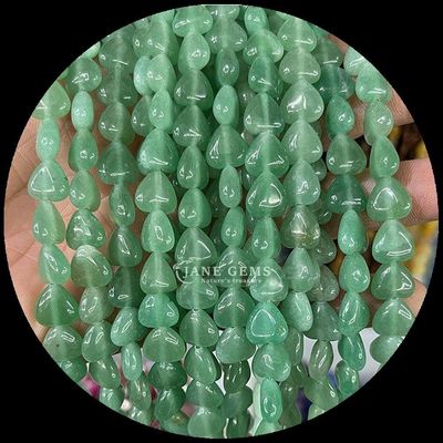 گلاب کوارتز گلاب سنگ گلابی گلاب سنگ طبیعی کریستال شکل قلب سنگ رشته های گره گشاده برای دستبند