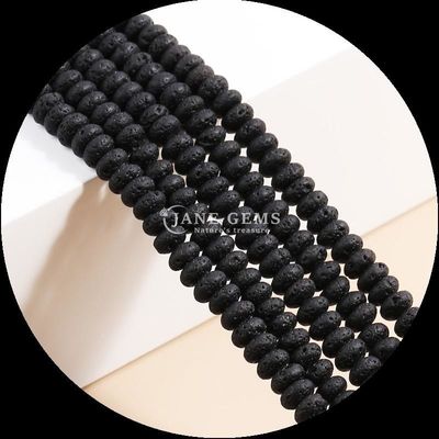 خوش شانس جارد لاوا سنگ گوهر گوهر طبیعی کریستال اباکوس شکل سنگ گوهر گوهر گوهر برای دستبند