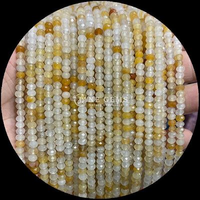Lapis Lazuli Apatite Natural Gemstone Bead Faceted Abacus Shape Loose Bead Strands برای انرژی درمانی و ساخت جواهرات DIY