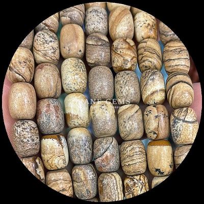سنگ های قیمتی گوهر دالمتان یاسپر کریستال طبیعی سنگ قیمتی بشکه شکل گوهر گوهر گوهر برای ساخت جواهرات